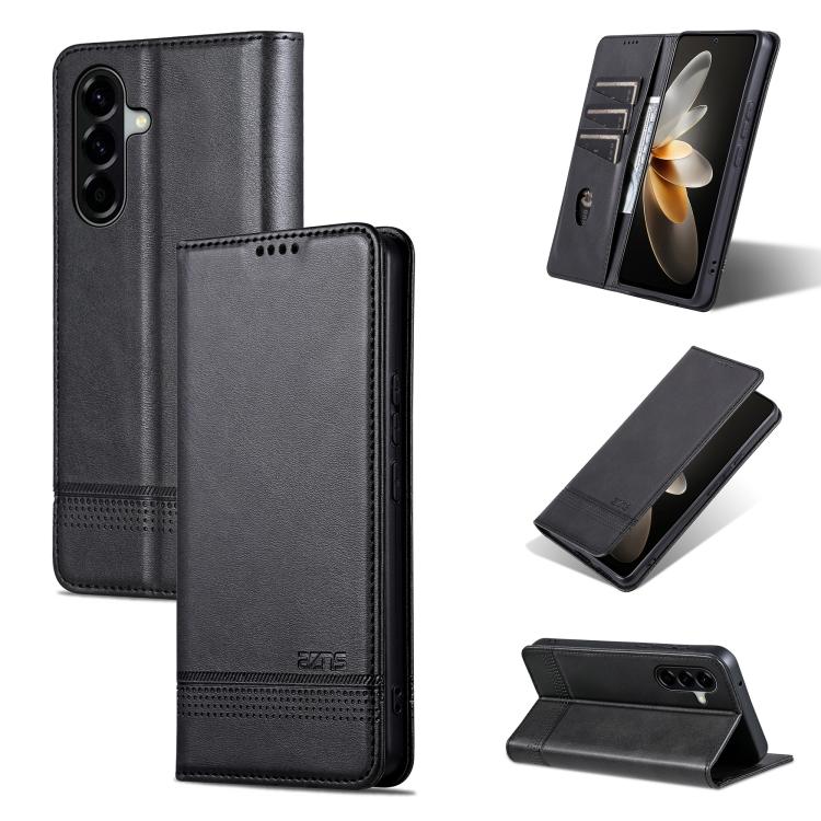 Custodia per telefono in pelle con texture di vitello magnetica AZNS, For Samsung Galaxy A57 5G, For Samsung Galaxy A37 5G, For Samsung Galaxy A56 5G, For Samsung Galaxy A26 5G