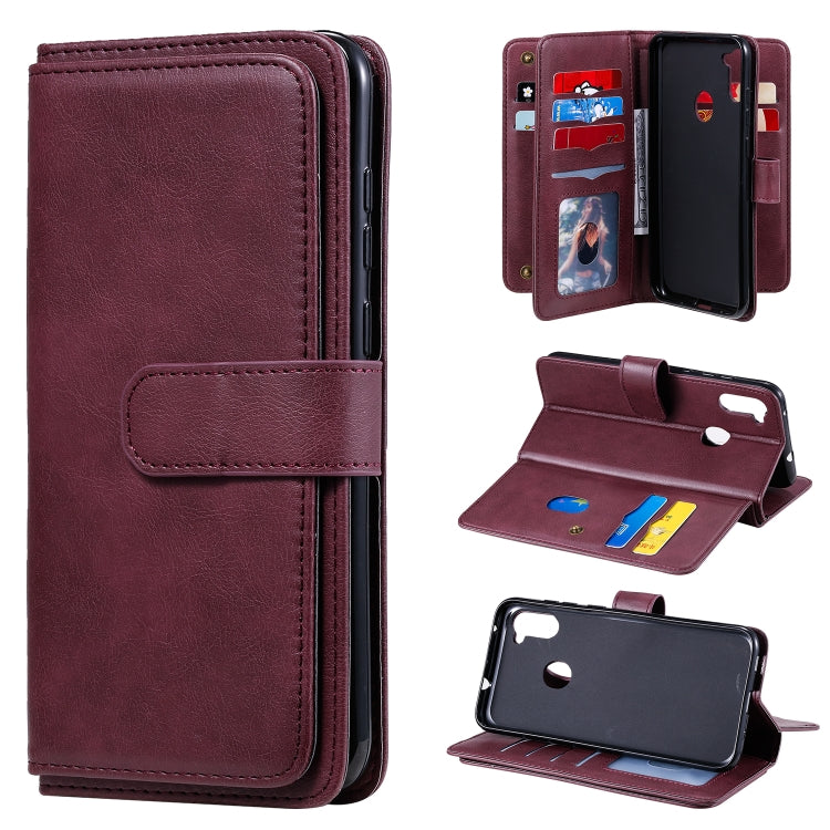 Custodia portafoglio in pelle con fibbia magnetica per Samsung Ga