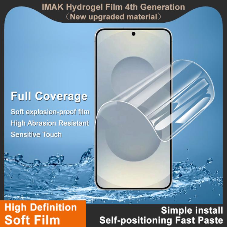 Pellicola protettiva idrogel per schermo a copertura totale imak 4a generazione, For Samsung Galaxy S26+ 5G, For Samsung Galaxy S26 Ultra 5G, For Samsung Galaxy S26 5G, For Samsung Galaxy S25 Edge 5G, For Samsung Galaxy S25 5G, For Samsung Galaxy S25+ ...