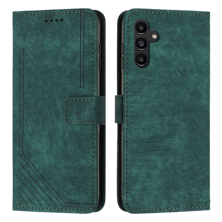 Custodia per telefono in pelle con motivo a strisce Skin Feel e cordino lungo, For Samsung Galaxy A56 5G, For Samsung Galaxy A36 5G, For Samsung Galaxy A16 5G, For Samsung Galaxy A06 4G