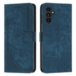 Custodia per telefono in pelle con motivo a strisce Skin Feel e cordino lungo, For Samsung Galaxy A56 5G, For Samsung Galaxy A36 5G, For Samsung Galaxy A16 5G, For Samsung Galaxy A06 4G