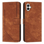 Custodia per telefono in pelle con motivo a strisce Skin Feel e cordino lungo, For Samsung Galaxy A56 5G, For Samsung Galaxy A36 5G, For Samsung Galaxy A16 5G, For Samsung Galaxy A06 4G