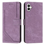 Custodia per telefono in pelle con motivo a strisce Skin Feel e cordino lungo, For Samsung Galaxy A56 5G, For Samsung Galaxy A36 5G, For Samsung Galaxy A16 5G, For Samsung Galaxy A06 4G
