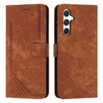 Custodia per telefono in pelle con motivo a strisce Skin Feel e cordino lungo, For Samsung Galaxy A56 5G, For Samsung Galaxy A36 5G, For Samsung Galaxy A16 5G, For Samsung Galaxy A06 4G
