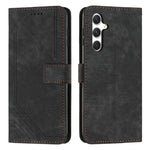 Custodia per telefono in pelle con motivo a strisce Skin Feel e cordino lungo, For Samsung Galaxy A56 5G, For Samsung Galaxy A36 5G, For Samsung Galaxy A16 5G, For Samsung Galaxy A06 4G