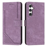 Custodia per telefono in pelle con motivo a strisce Skin Feel e cordino lungo, For Samsung Galaxy A56 5G, For Samsung Galaxy A36 5G, For Samsung Galaxy A16 5G, For Samsung Galaxy A06 4G