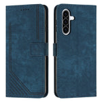 Custodia per telefono in pelle con motivo a strisce Skin Feel e cordino lungo, For Samsung Galaxy A56 5G, For Samsung Galaxy A36 5G, For Samsung Galaxy A16 5G, For Samsung Galaxy A06 4G