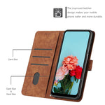 Custodia per telefono in pelle con motivo a strisce Skin Feel e cordino lungo, For Samsung Galaxy A57 5G, For Samsung A27 5G, For Samsung Galaxy A17 / A26 5G, For Samsung Galaxy A07 4G