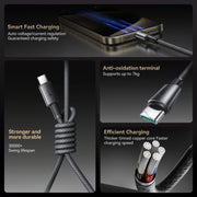 Cavo dati di ricarica rapida JOYROOM S-A50 3A 480Mbps, lunghezza: 1,2 m, USB-A to Type-C Cable, USB-A to 8 Pin Cable, Type-C to Type-C Cable, Type-C to 8 Pin Cable