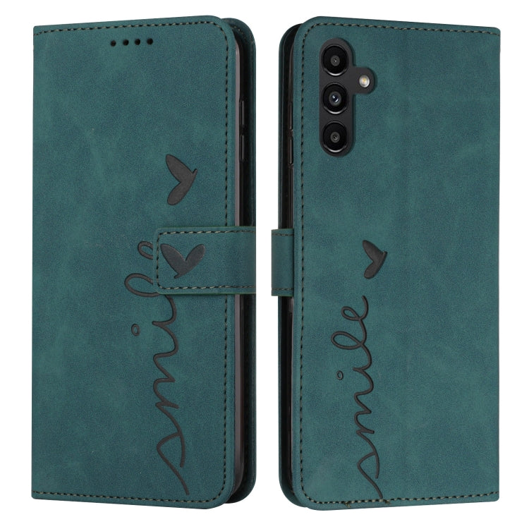 Custodia per telefono in pelle goffrata con cuore e cordino lungo, For Samsung Galaxy A56 5G, For Samsung Galaxy A36 5G, For Samsung Galaxy A16 5G, For Samsung Galaxy A06 4G