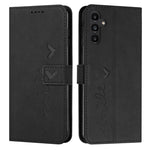Custodia per telefono in pelle goffrata con cuore e cordino lungo, For Samsung Galaxy A56 5G, For Samsung Galaxy A36 5G, For Samsung Galaxy A16 5G, For Samsung Galaxy A06 4G