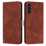 Custodia per telefono in pelle goffrata con cuore e cordino lungo, For Samsung Galaxy A56 5G, For Samsung Galaxy A36 5G, For Samsung Galaxy A16 5G, For Samsung Galaxy A06 4G