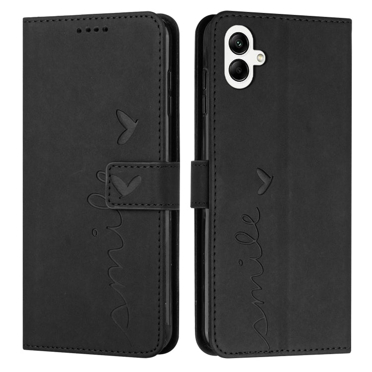 Custodia per telefono in pelle goffrata con cuore e cordino lungo, For Samsung Galaxy A56 5G, For Samsung Galaxy A36 5G, For Samsung Galaxy A16 5G, For Samsung Galaxy A06 4G
