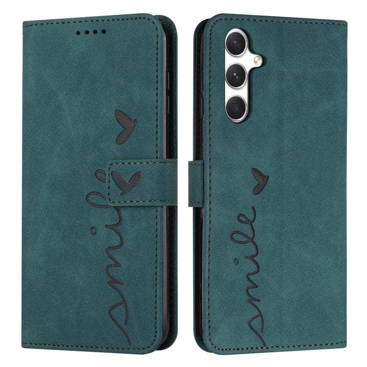 Custodia per telefono in pelle goffrata con cuore e cordino lungo, For Samsung Galaxy A56 5G, For Samsung Galaxy A36 5G, For Samsung Galaxy A16 5G, For Samsung Galaxy A06 4G