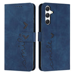 Custodia per telefono in pelle goffrata con cuore e cordino lungo, For Samsung Galaxy A56 5G, For Samsung Galaxy A36 5G, For Samsung Galaxy A16 5G, For Samsung Galaxy A06 4G