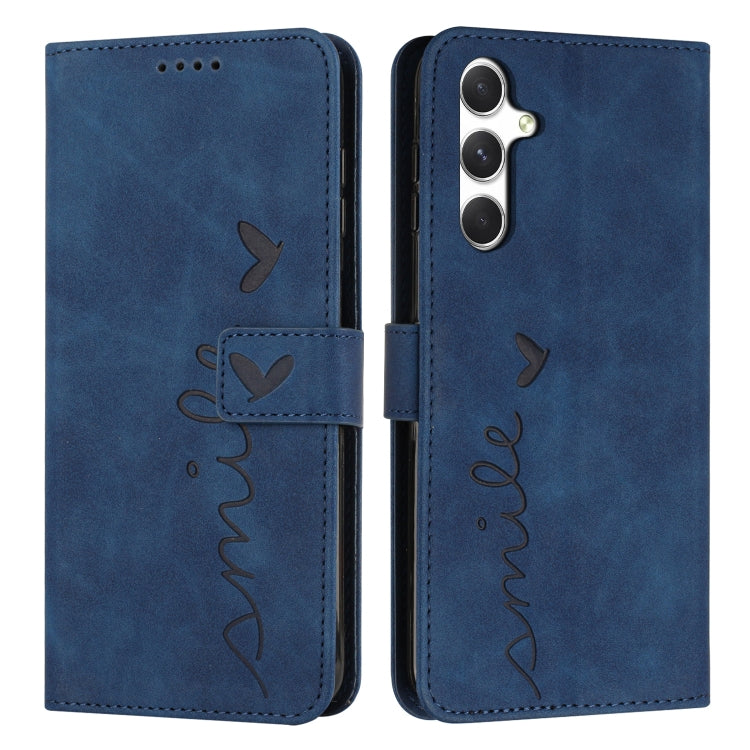 Custodia per telefono in pelle goffrata con cuore e cordino lungo, For Samsung Galaxy A56 5G, For Samsung Galaxy A36 5G, For Samsung Galaxy A16 5G, For Samsung Galaxy A06 4G