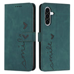Custodia per telefono in pelle goffrata con cuore e cordino lungo, For Samsung Galaxy A56 5G, For Samsung Galaxy A36 5G, For Samsung Galaxy A16 5G, For Samsung Galaxy A06 4G