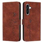 Custodia per telefono in pelle goffrata con cuore e cordino lungo, For Samsung Galaxy A56 5G, For Samsung Galaxy A36 5G, For Samsung Galaxy A16 5G, For Samsung Galaxy A06 4G