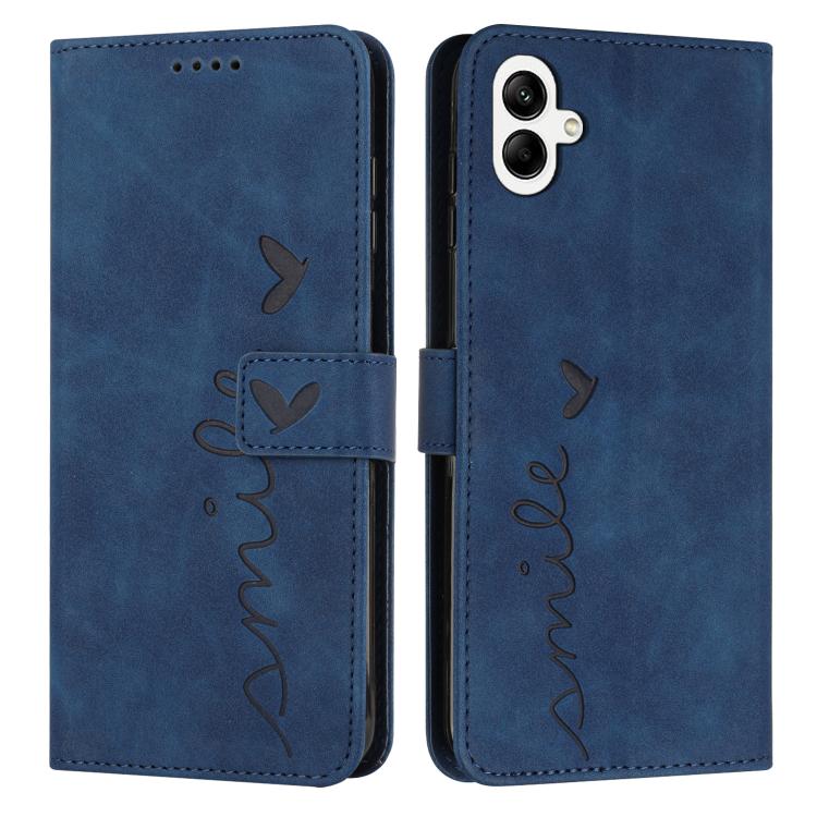 Custodia per telefono in pelle goffrata con cuore e cordino lungo, For Samsung Galaxy A57 5G, For Galaxy A27 5G, For Samsung Galaxy A07 4G, For Samsung Galaxy A17 / A26 5G