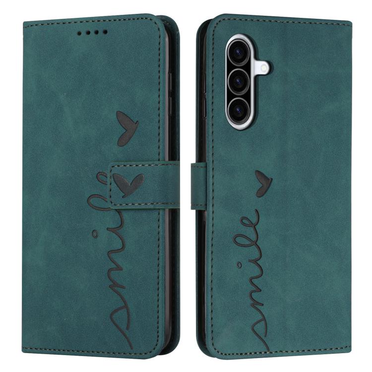 Custodia per telefono in pelle goffrata con cuore e cordino lungo, For Samsung Galaxy A57 5G, For Galaxy A27 5G, For Samsung Galaxy A07 4G, For Samsung Galaxy A17 / A26 5G