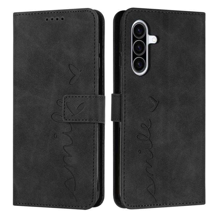 Custodia per telefono in pelle goffrata con cuore e cordino lungo, For Samsung Galaxy A57 5G, For Galaxy A27 5G, For Samsung Galaxy A07 4G, For Samsung Galaxy A17 / A26 5G