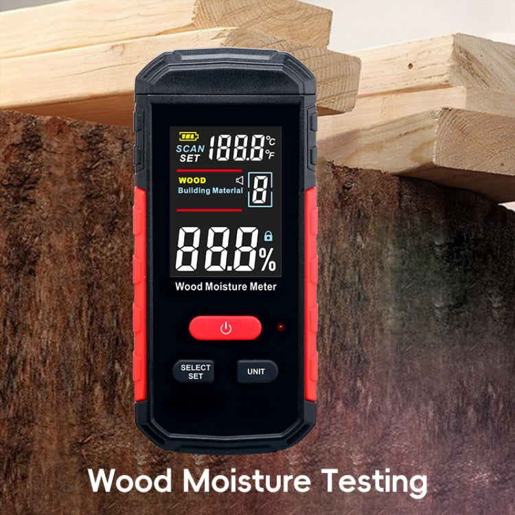 Misuratore di umidità del legno Wintact WT635 con 10 ingranaggi, WT635