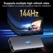 BYL-2411 11 in 1 HUB Type-C Docking Station con 3 x USB3.0, PD100W, SD/TF, RJ45, Type-C, VGA, HDTV, jack da 3,5 mm, BYL-2411