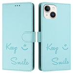 Custodia per telefono in pelle RFID con stampa Smile Embossing, For iPhone 13 mini, For iPhone 12 / 12 Pro, For iPhone 12 Pro Max, For iPhone 12 mini