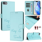 Custodia per telefono in pelle RFID con stampa Smile Embossing, For iPhone 11 Pro Max, For iPhone 11, For iPhone 11 Pro, For iPod Touch 7 / 6 / 5