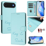 Custodia per telefono in pelle RFID con stampa Smile Embossing, For iPhone 17 Pro Max, For iPhone 17 Pro, For iPhone 17, For iPhone Air