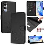 Custodia per telefono in pelle RFID con stampa Smile Embossing, For Samsung Galaxy S26 5G, For Samsung Galaxy S25 Edge 5G, For Samsung Galaxy S25 5G, For Samsung Galaxy S25+ 5G