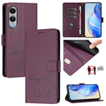 Custodia per telefono in pelle RFID con stampa Smile Embossing, For Samsung Galaxy S26 5G, For Samsung Galaxy S25 Edge 5G, For Samsung Galaxy S25 5G, For Samsung Galaxy S25+ 5G