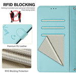 Custodia per telefono in pelle RFID con stampa Smile Embossing, For Samsung Galaxy S26 5G, For Samsung Galaxy S25 Edge 5G, For Samsung Galaxy S25 5G, For Samsung Galaxy S25+ 5G