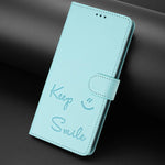 Custodia per telefono in pelle RFID con stampa Smile Embossing, For Samsung Galaxy S26 5G, For Samsung Galaxy S25 Edge 5G, For Samsung Galaxy S25 5G, For Samsung Galaxy S25+ 5G