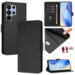 Custodia per telefono in pelle RFID con stampa Smile Embossing, For Galaxy S26 FE 5G 5G, For Samsung Galaxy S26+ 5G, For Samsung Galaxy S26 Edge 5G, For Samsung Galaxy S26 Ultra 5G