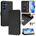 Custodia per telefono in pelle RFID con stampa Smile Embossing, For Galaxy S26 FE 5G 5G, For Samsung Galaxy S26+ 5G, For Samsung Galaxy S26 Edge 5G, For Samsung Galaxy S26 Ultra 5G