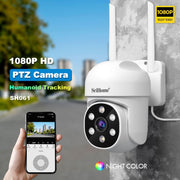 SriHome SH061 Telecamera per visione notturna a infrarossi con tracciamento umanoide AI da 2 MP, EU Plug, US Plug, UK Plug