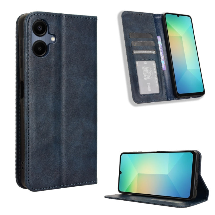Custodia per telefono in pelle con fibbia magnetica e texture retrò, For Samsung Galaxy A36 5G, For Samsung Galaxy A16 5G, For Samsung Galaxy A06