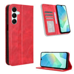 Custodia per telefono in pelle con fibbia magnetica e texture retrò, For Samsung Galaxy A36 5G, For Samsung Galaxy A16 5G, For Samsung Galaxy A06