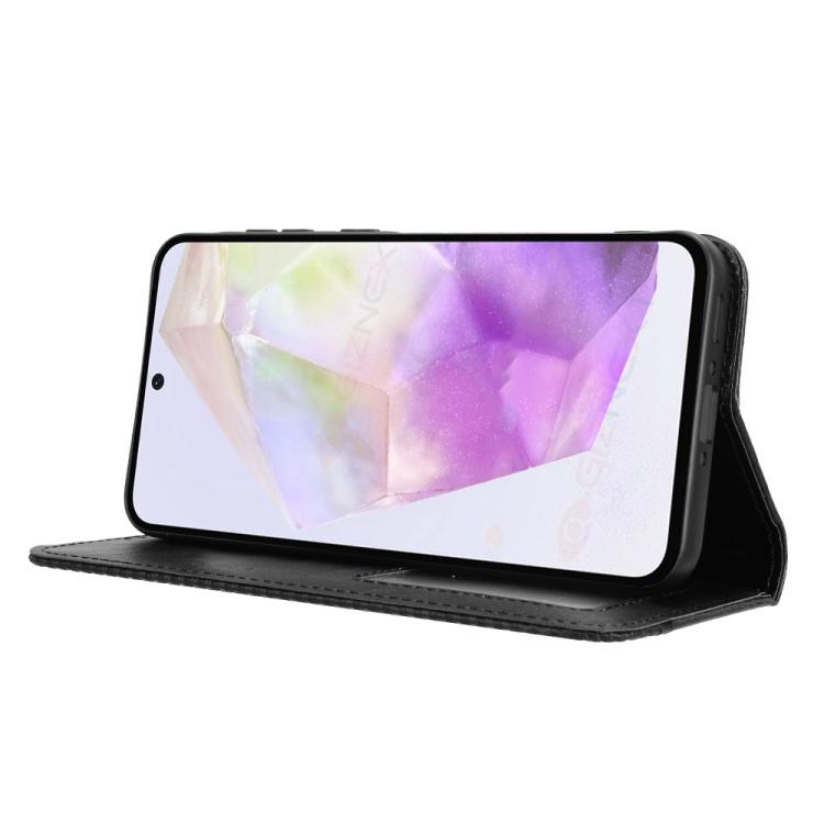 Custodia per telefono in pelle con fibbia magnetica e texture retrò, For Samsung Galaxy A36 5G, For Samsung Galaxy A16 5G, For Samsung Galaxy A06