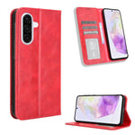 Custodia per telefono in pelle con fibbia magnetica e texture retrò, For Galaxy A57 5G, For Galaxy A37 5G, For Galaxy A27 5G, For Samsung Galaxy A07 4G, For Samsung Galaxy A06 5G, For Samsung Galaxy A56 5G