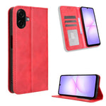 Custodia per telefono in pelle con fibbia magnetica e texture retrò, For Galaxy A57 5G, For Galaxy A37 5G, For Galaxy A27 5G, For Samsung Galaxy A07 4G, For Samsung Galaxy A06 5G, For Samsung Galaxy A56 5G