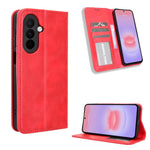 Custodia per telefono in pelle con fibbia magnetica e texture retrò, For Galaxy A57 5G, For Galaxy A37 5G, For Galaxy A27 5G, For Samsung Galaxy A07 4G, For Samsung Galaxy A06 5G, For Samsung Galaxy A56 5G