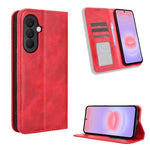 Custodia per telefono in pelle con fibbia magnetica e texture retrò, For Galaxy A57 5G, For Galaxy A37 5G, For Galaxy A27 5G, For Samsung Galaxy A07 4G, For Samsung Galaxy A06 5G, For Samsung Galaxy A56 5G