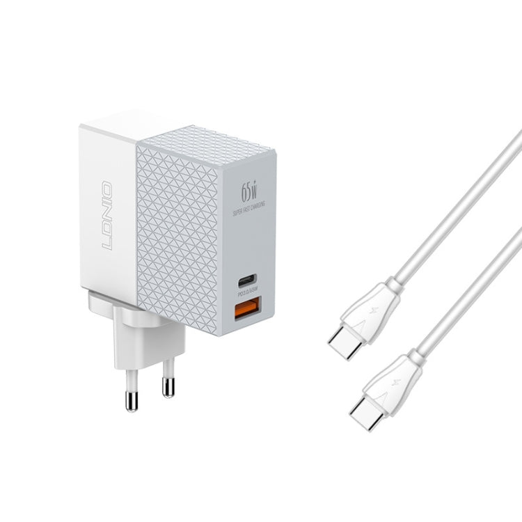 Caricabatterie LDNIO 65W USB-C con cavo Tipo-C