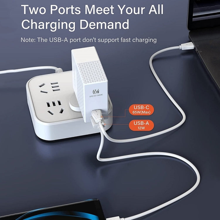 Caricabatterie LDNIO 65W USB-C con cavo Tipo-C