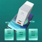 Caricabatterie LDNIO 65W USB-C con cavo Tipo-C