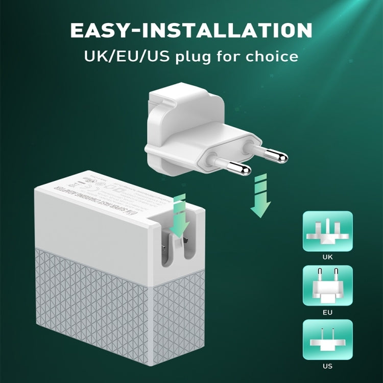 Caricabatterie LDNIO 65W USB-C con cavo Tipo-C