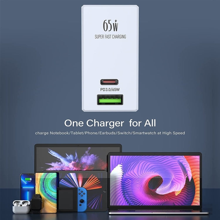 Caricabatterie LDNIO 65W USB-C con cavo Tipo-C