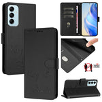 Custodia per telefono in pelle RFID con stampa Smile Embossing, For Samsung Galaxy M54 / F54 5G, For Samsung Galaxy M14 5G Global, For Samsung Galaxy M23 5G / M13 4G, For Samsung Galaxy M53 5G